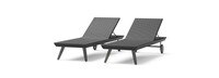 Portofino® Casual Set of 2 Loungers - Espresso