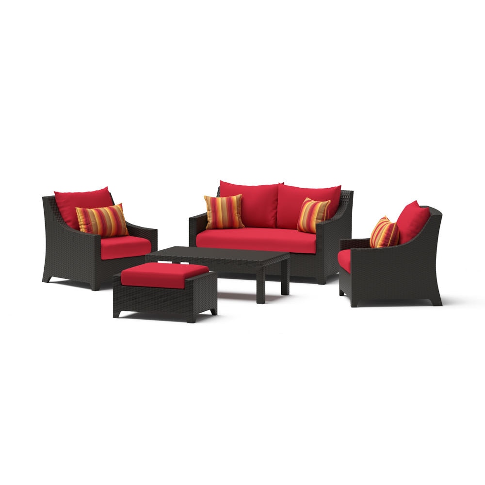 DecoÃ¢Â„Â¢ 5 Piece Love & Club Seating Set - Sunset Red