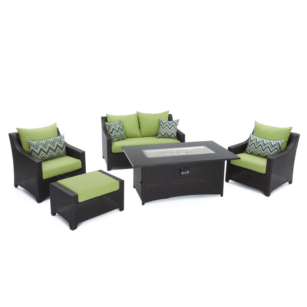 DecoÃ¢Â„Â¢ 5 Piece SunbrellaÃ‚Â® Outdoor Love & Club Fire Set - Ginkgo Green