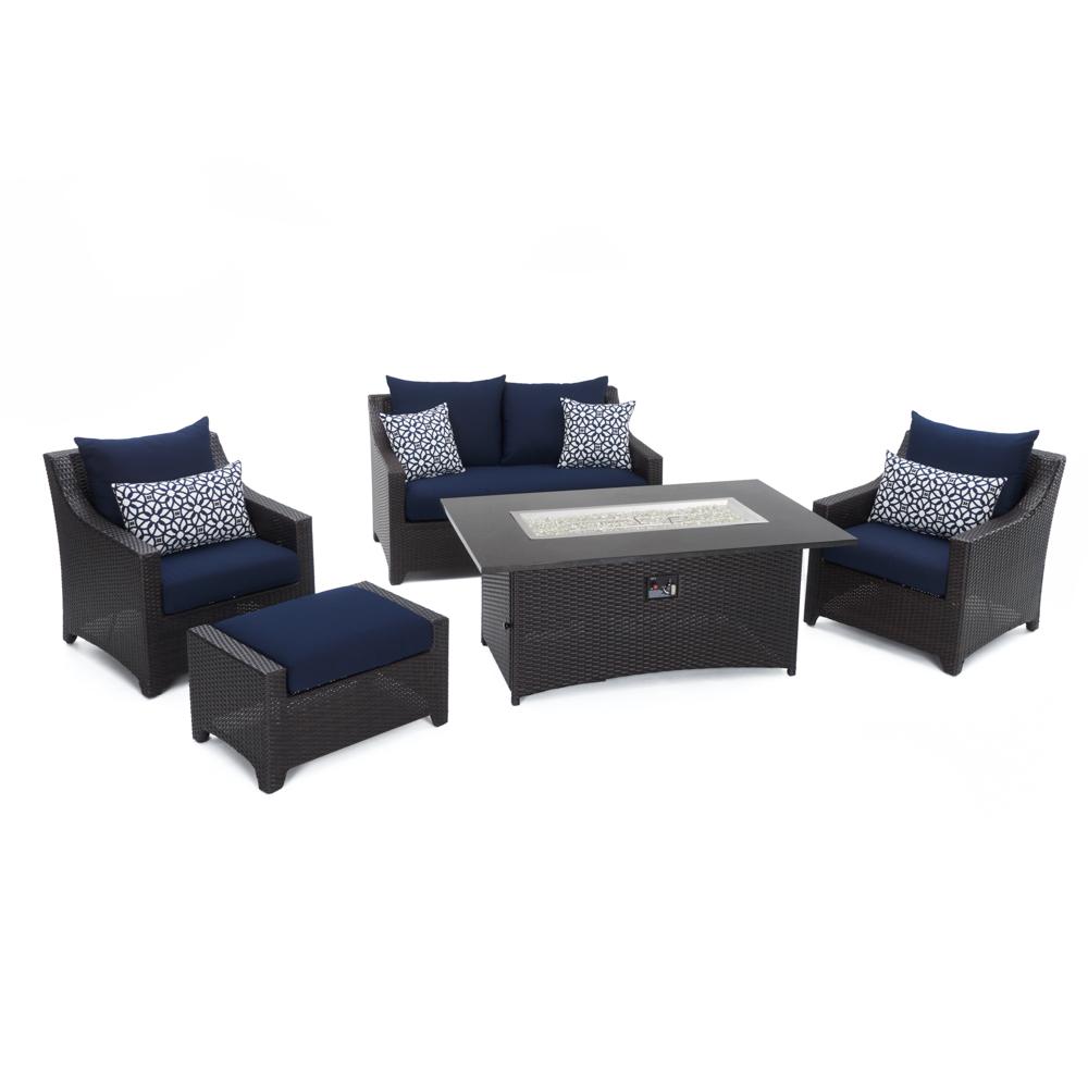 DecoÃ¢Â„Â¢ 5 Piece SunbrellaÃ‚Â® Outdoor Love & Club Fire Set - Navy Blue