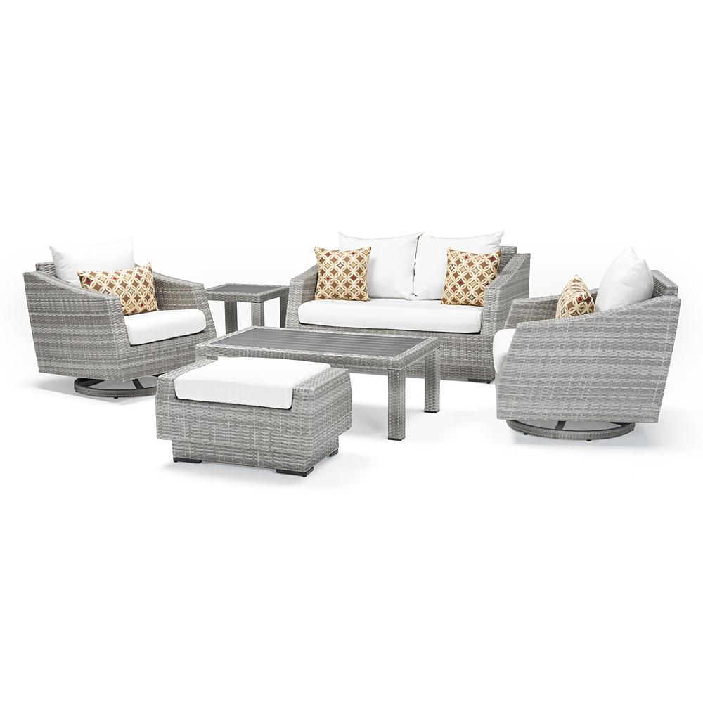 Rst Brandscannes Deluxe 6 Piece Love Motion Club Seating Set Moroccan Cream Outdoor Furniture By Rst Brands Dailymail