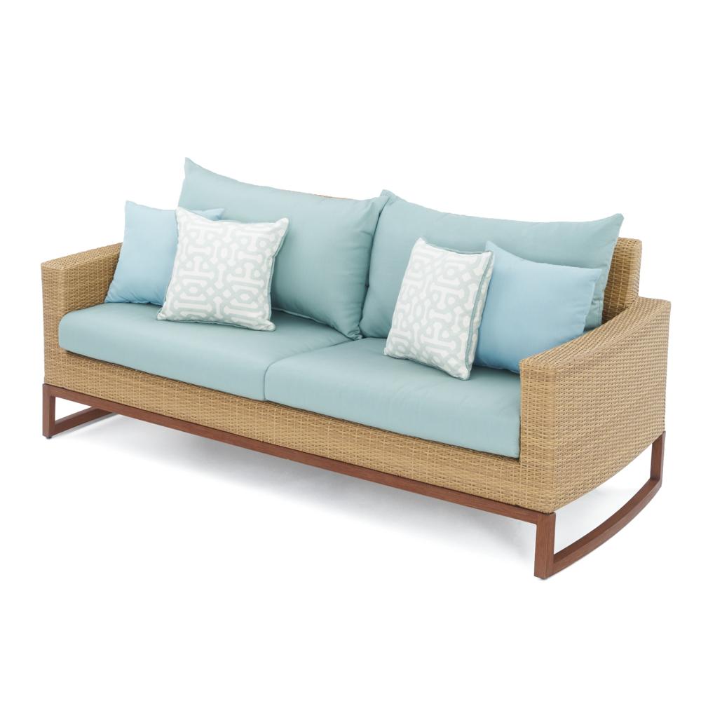 Mili™ 76in Sofa - Spa Blue