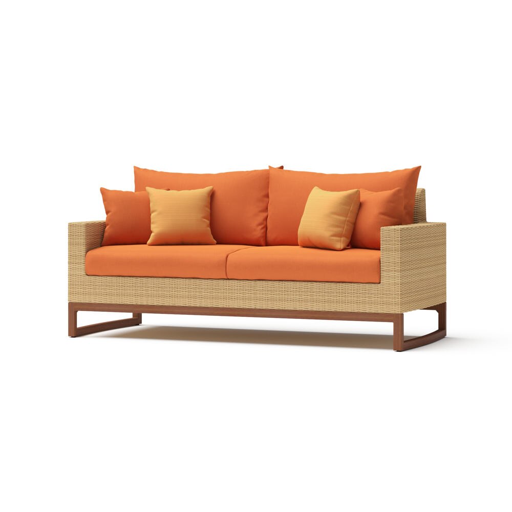 Mili™ 76in Sofa - Tikka Orange