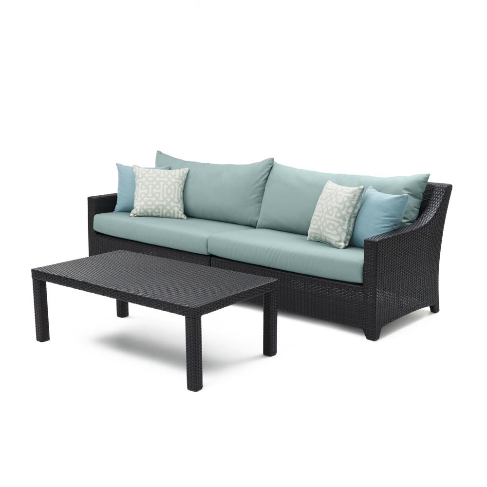 DecoÃ¢Â„Â¢ SunbrellaÃ‚Â® Outdoor Sofa & Coffee Table - Spa Blue