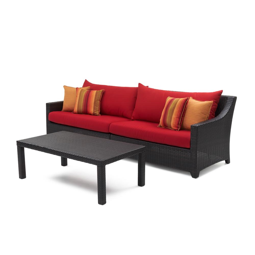 DecoÃ¢Â„Â¢ Sofa & Coffee Table - Sunset Red