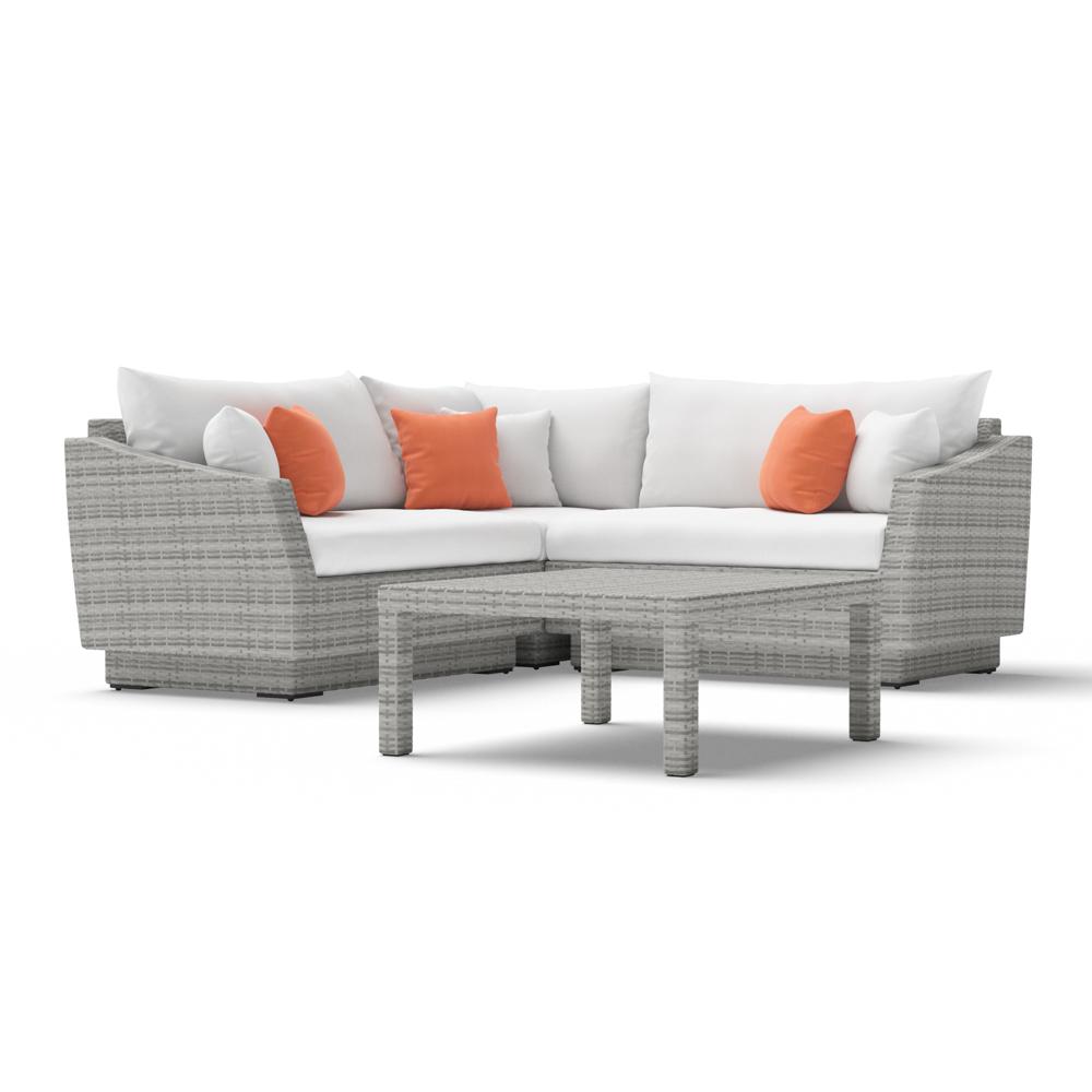 CannesÃ¢Â„Â¢ 4 Piece Sectional & Table - Cast Coral