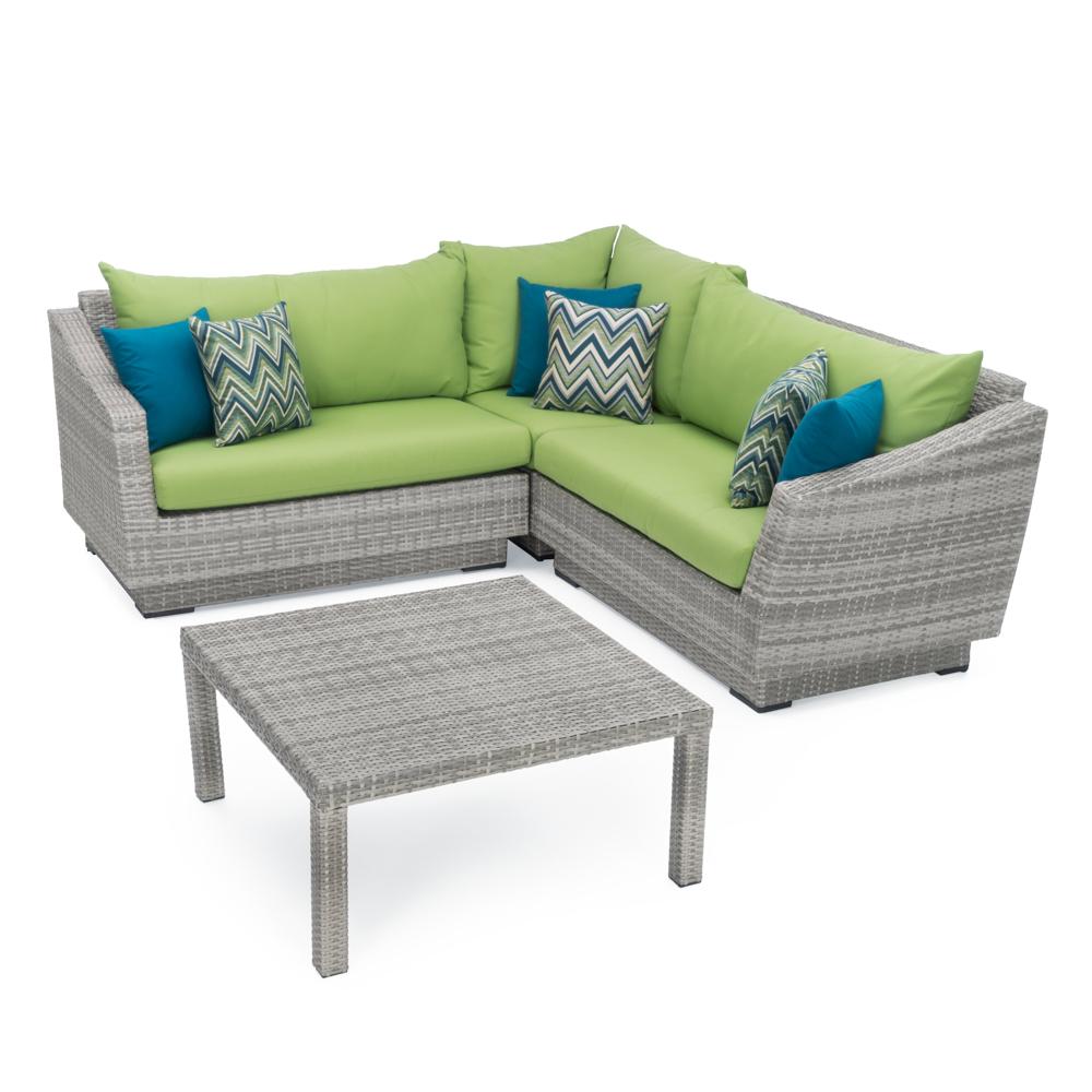 CannesÃ¢Â„Â¢ 4 Piece Sectional & Table - Ginkgo Green