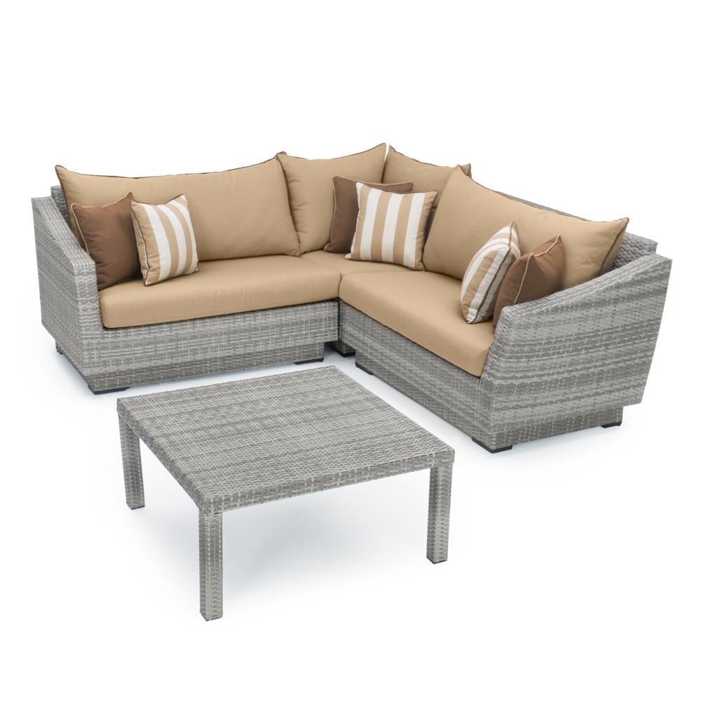 CannesÃ¢Â„Â¢ 4 Piece Sectional & Table - Maxim Beige