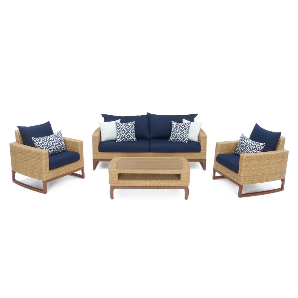 MiliÃ¢Â„Â¢ 4 Piece Seating Set - Navy Blue