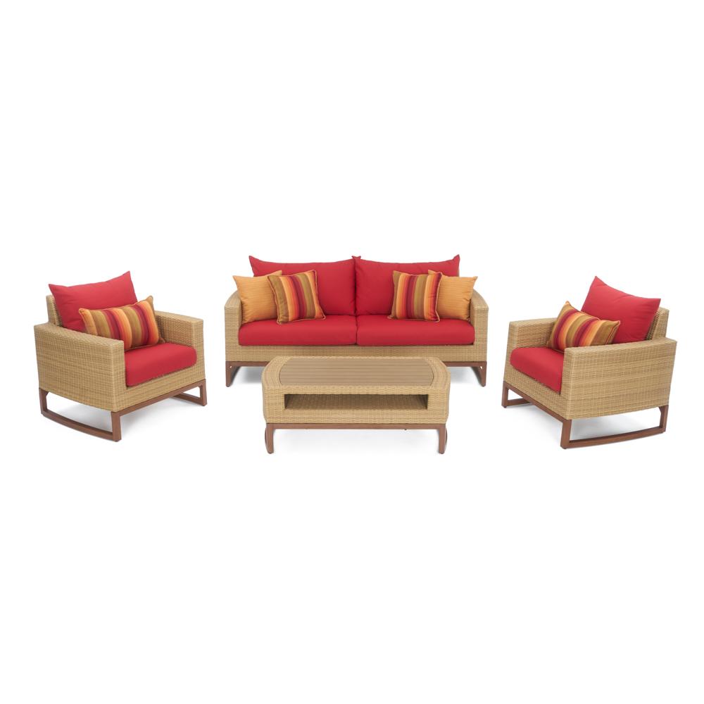 MiliÃ¢Â„Â¢ 4 Piece Seating Set - Sunset Red