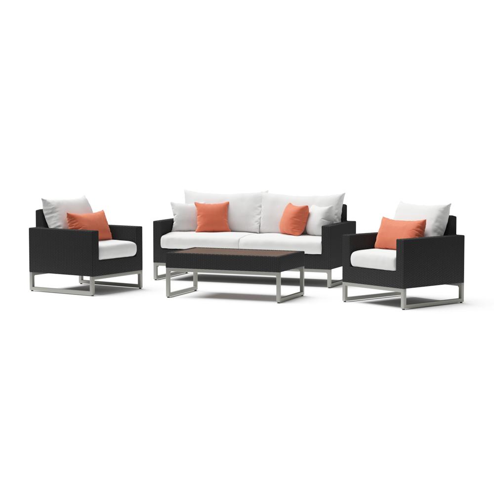 MiloÃ¢Â„Â¢ Espresso 4 Piece Seating Set - Cast Coral