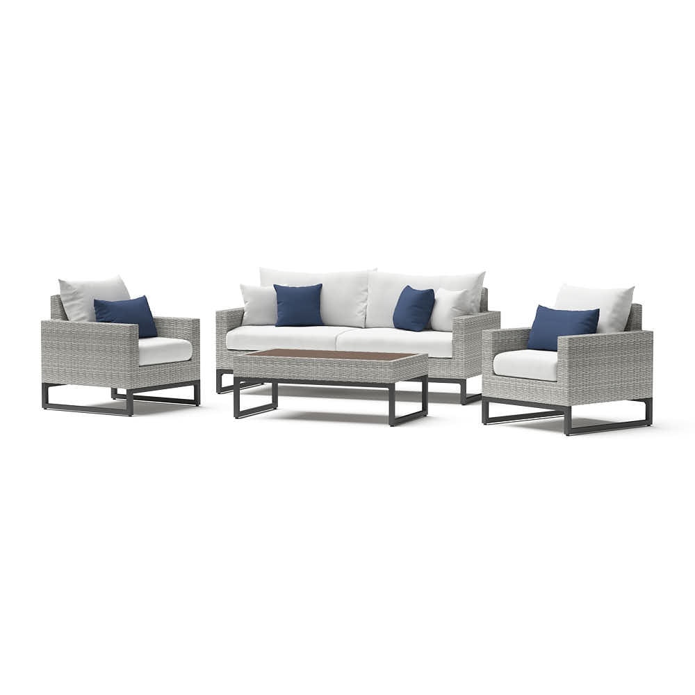 MiloÃ¢Â„Â¢ Gray 4 Piece Seating Set - Bliss Ink