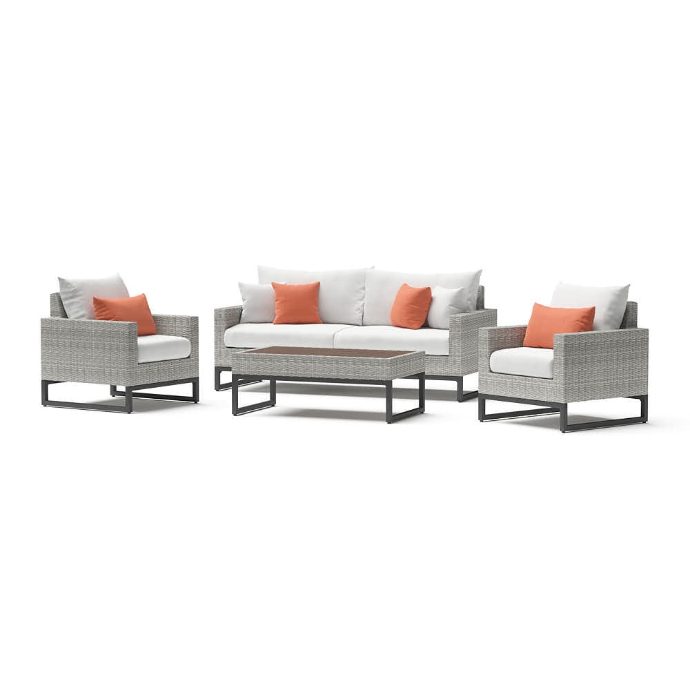 MiloÃ¢Â„Â¢ Gray 4 Piece Seating Set - Cast Coral