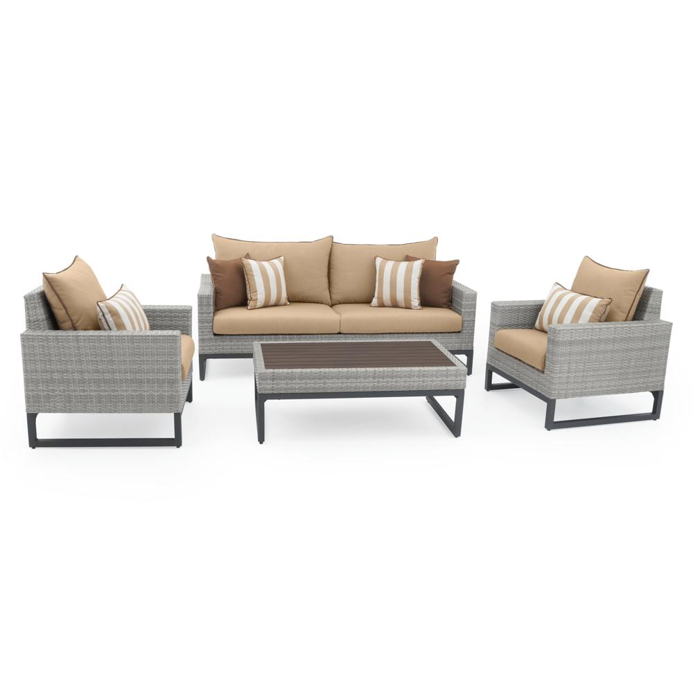 MiloÃ¢Â„Â¢ Gray 4 Piece Seating Set - Maxim Beige