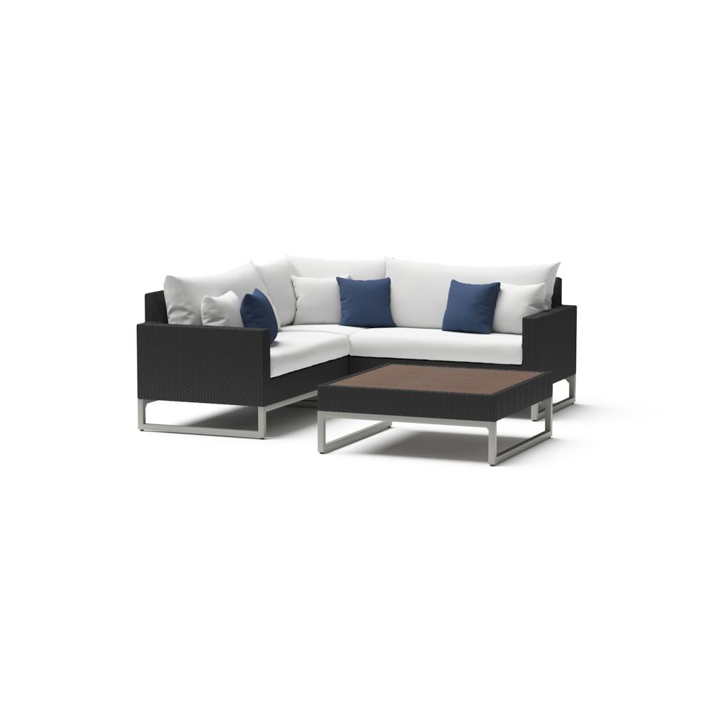 Milo™ Espresso 4 Piece Sectional - Bliss Ink