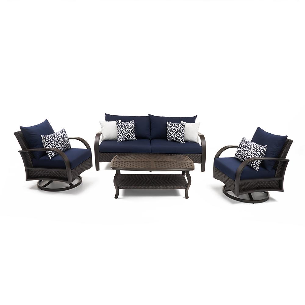 BarceloÃ¢Â„Â¢ 4 Piece Motion Club & Sofa Set - Navy Blue