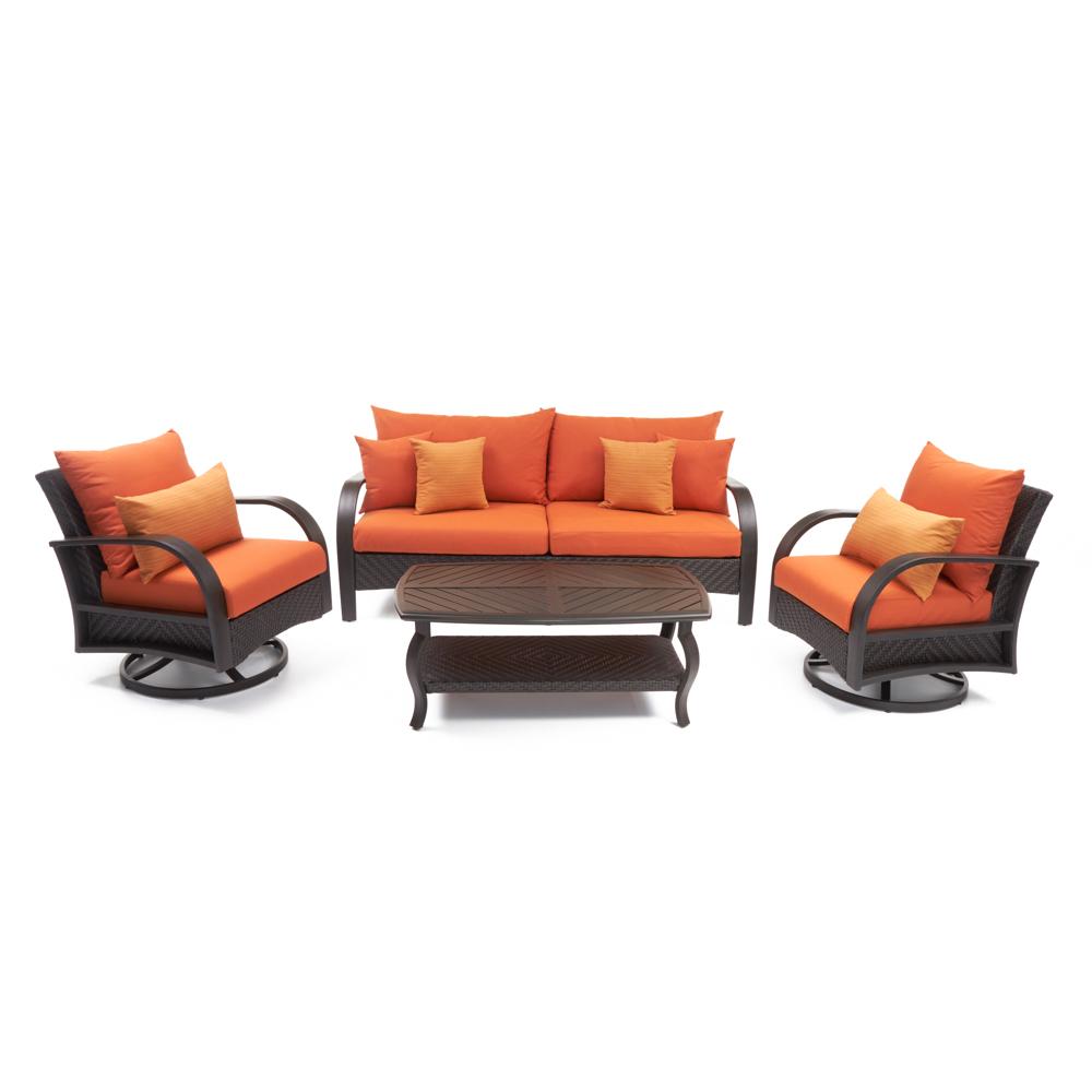 BarceloÃ¢Â„Â¢ 4 Piece Motion Club & Sofa Set - Tikka Orange