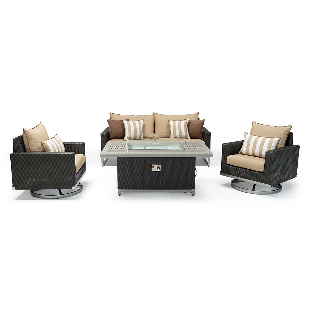 MiloÃ¢Â„Â¢ Espresso 4 Piece Motion Fire Set - Maxim Beige