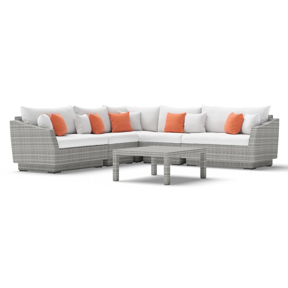 CannesÃ¢Â„Â¢ 6 Piece Sectional & Table - Cast Coral