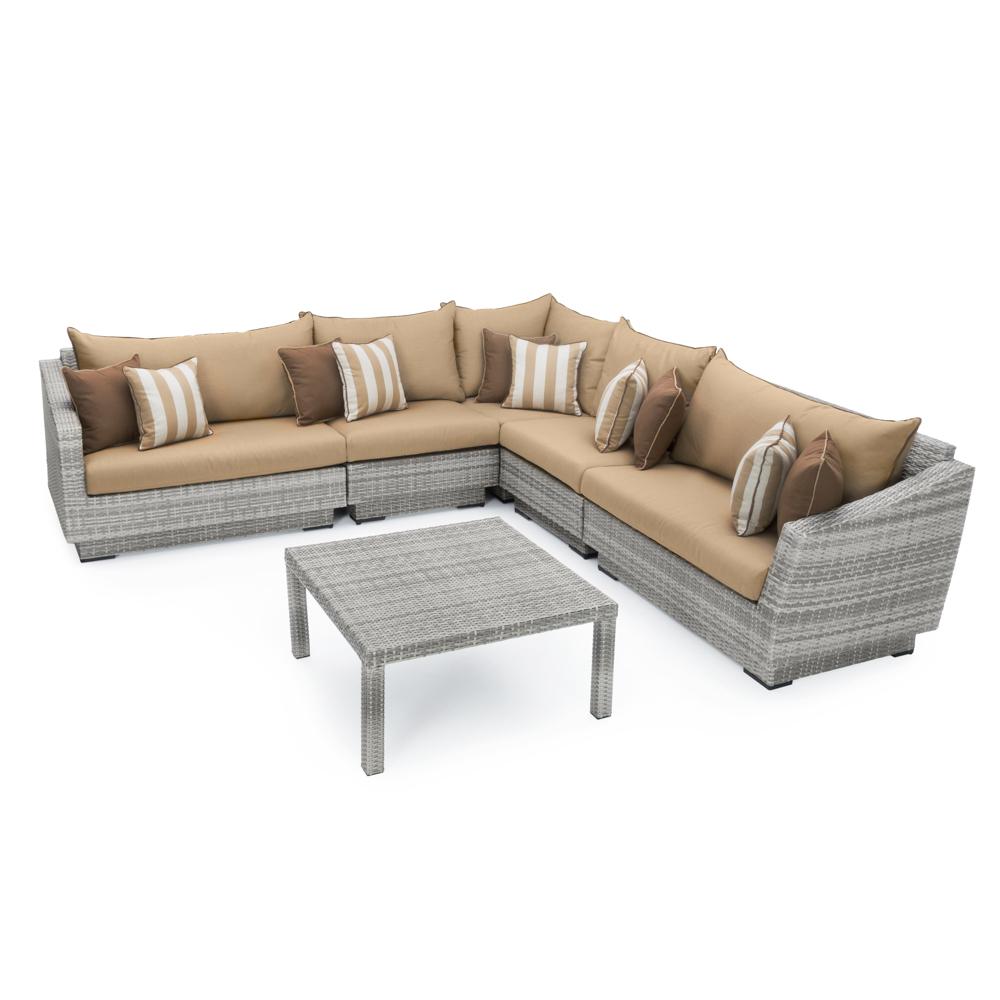 CannesÃ¢Â„Â¢ 6 Piece SunbrellaÃ‚Â® Outdoor Sectional & Table - Maxim Beige