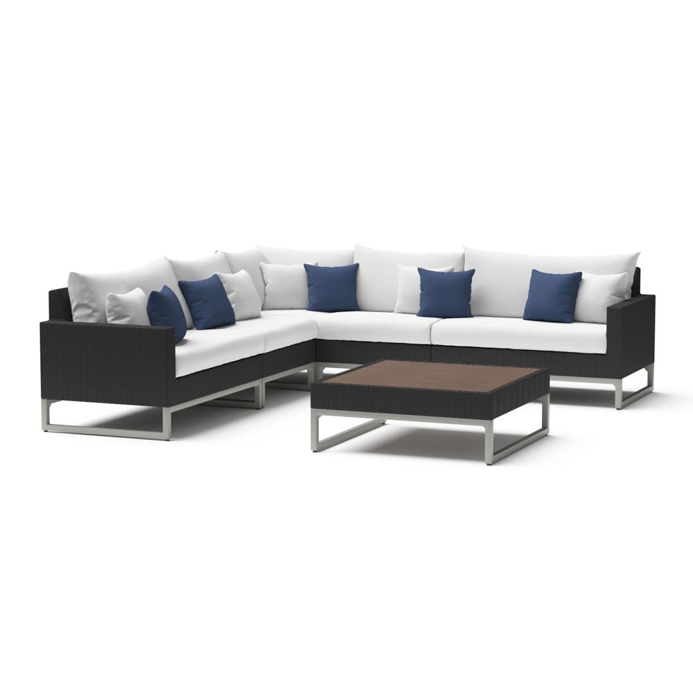 Milo™ Espresso 6 Piece Sectional - Bliss Ink