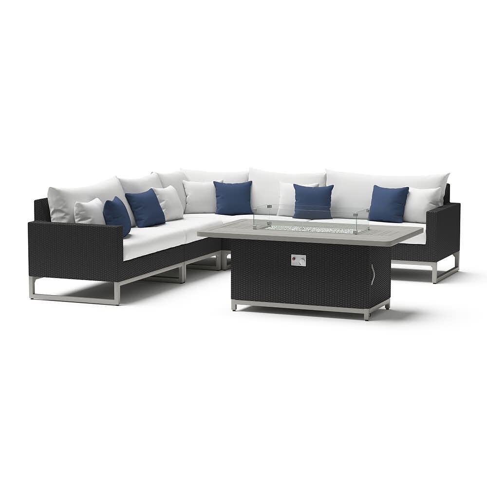 Milo™ Espresso 6 Piece Fire Sectional - Bliss Ink