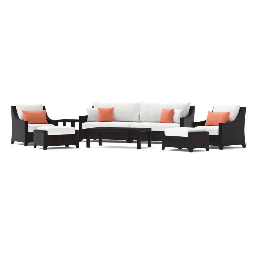 DecoÃ¢Â„Â¢ 8 Piece SunbrellaÃ‚Â® Outdoor Sofa & Club Chair Set - Cast Coral