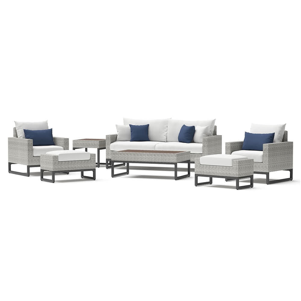 MiloÃ¢Â„Â¢ Gray 7 Piece Deep Seating Set - Bliss Ink