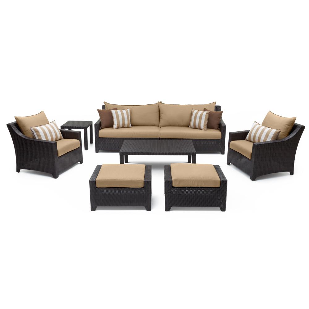 DecoÃ¢Â„Â¢ 8 Piece SunbrellaÃ‚Â® Outdoor Sofa & Club Chair Set - Maxim Beige