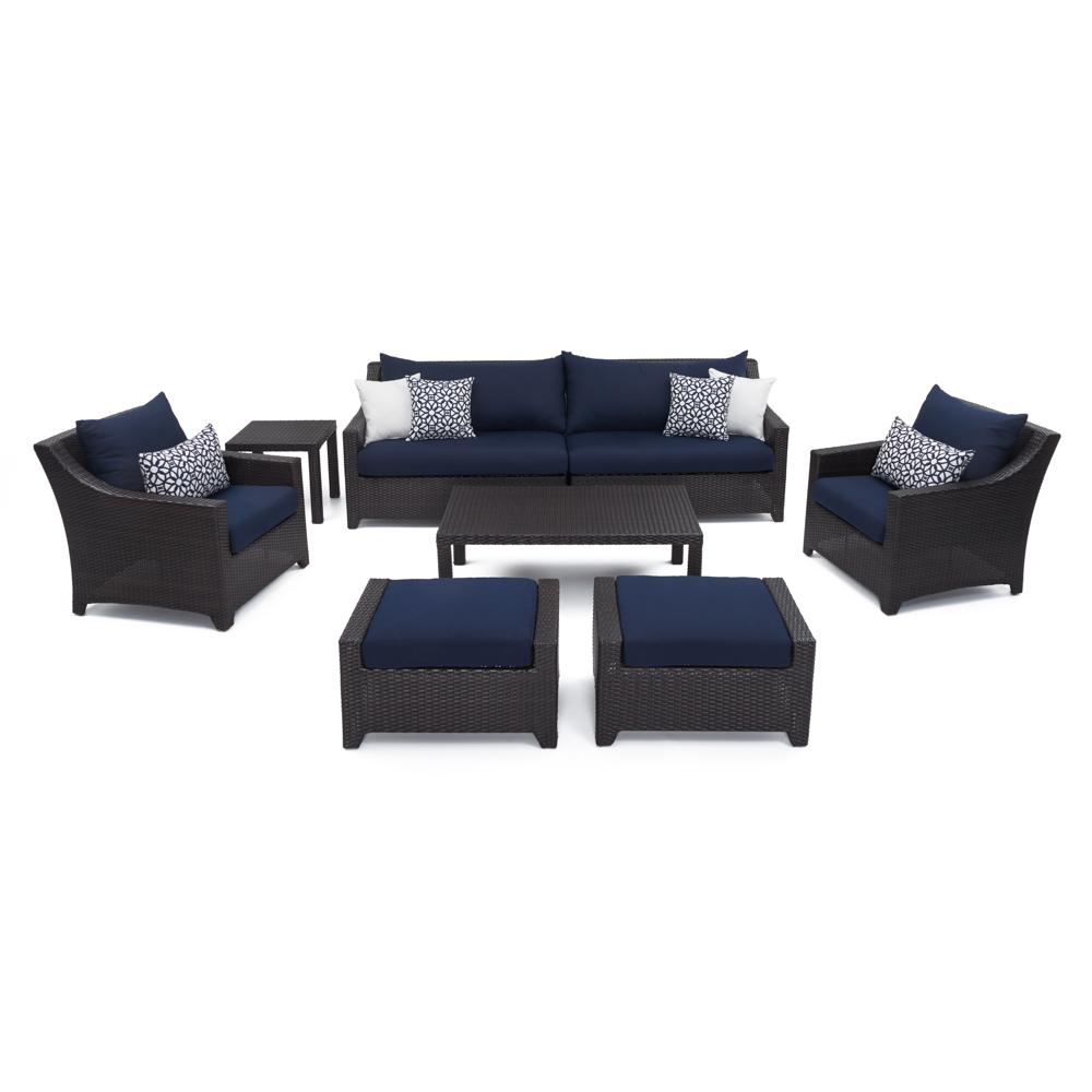 DecoÃ¢Â„Â¢ 8 Piece SunbrellaÃ‚Â® Outdoor Sofa & Club Chair Set - Navy Blue