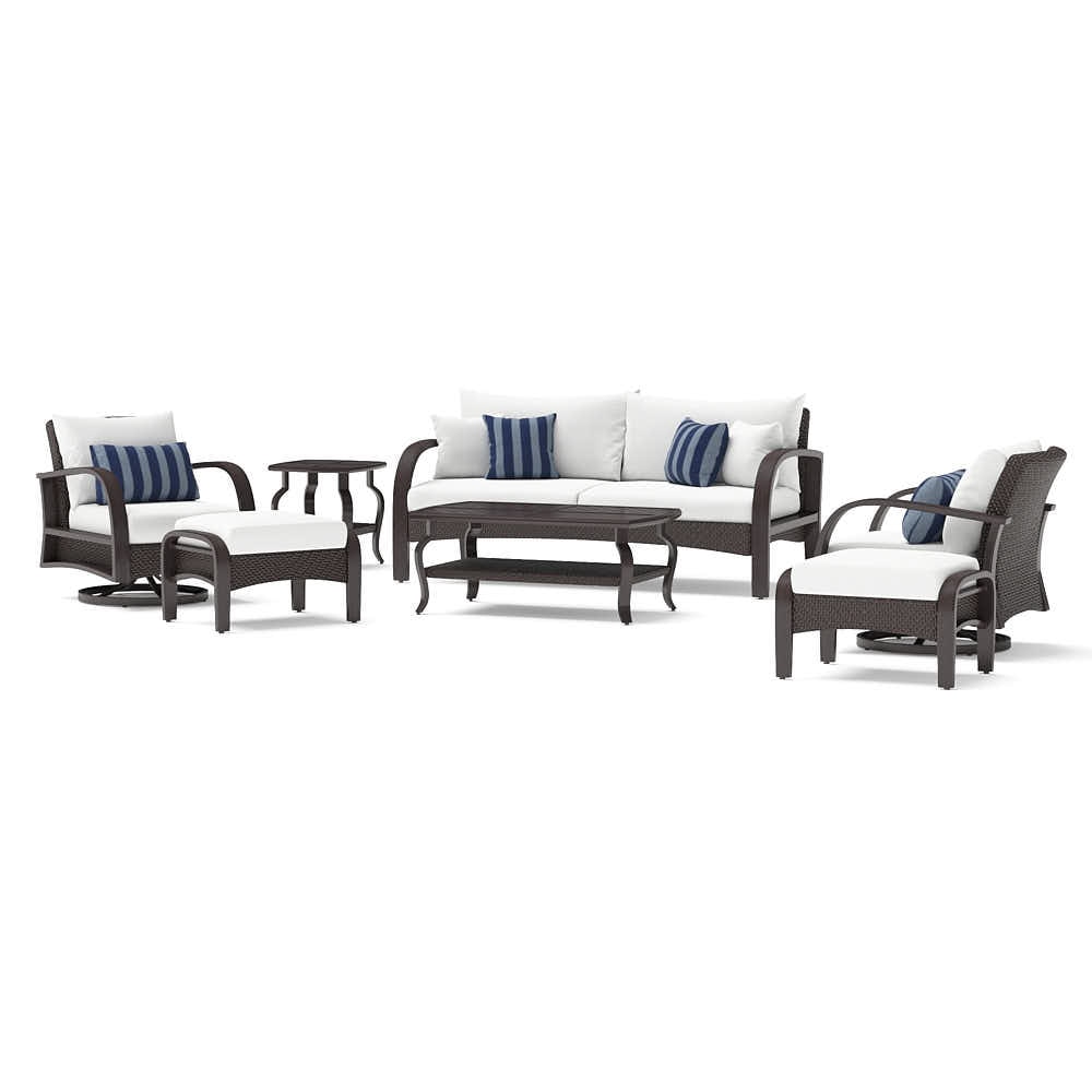 BarceloÃ¢Â„Â¢ 7 Piece SunbrellaÃ‚Â® Outdoor Motion Club Seating Set - Centered Ink