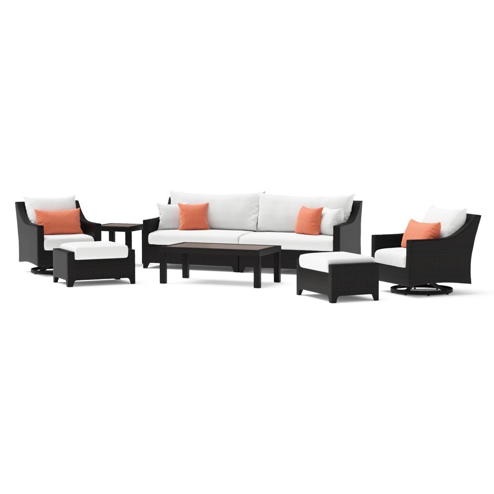 DecoÃ¢Â„Â¢ 8 Piece SunbrellaÃ‚Â® Outdoor Sofa & Motion Club Chair Set - Cast Coral