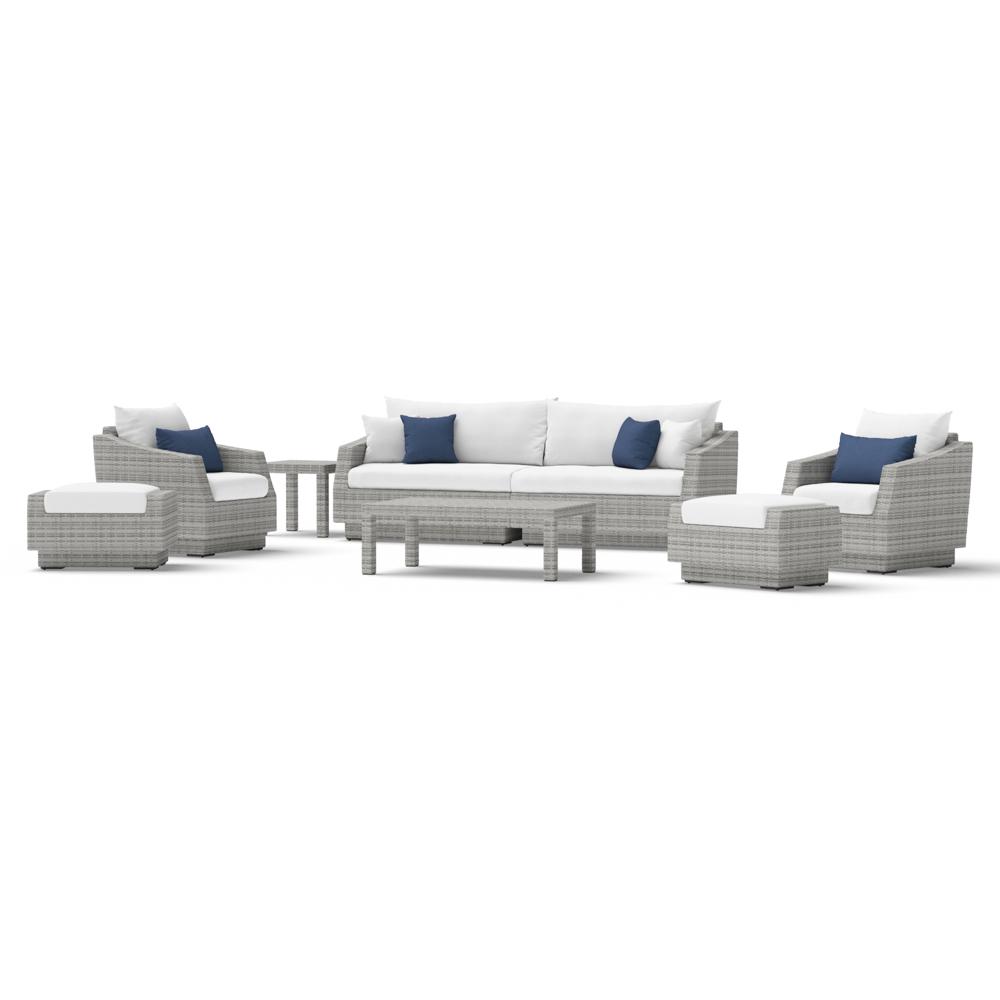 CannesÃ¢Â„Â¢ 8 Piece SunbrellaÃ‚Â® Outdoor Sofa & Club Chair Set - Bliss Ink