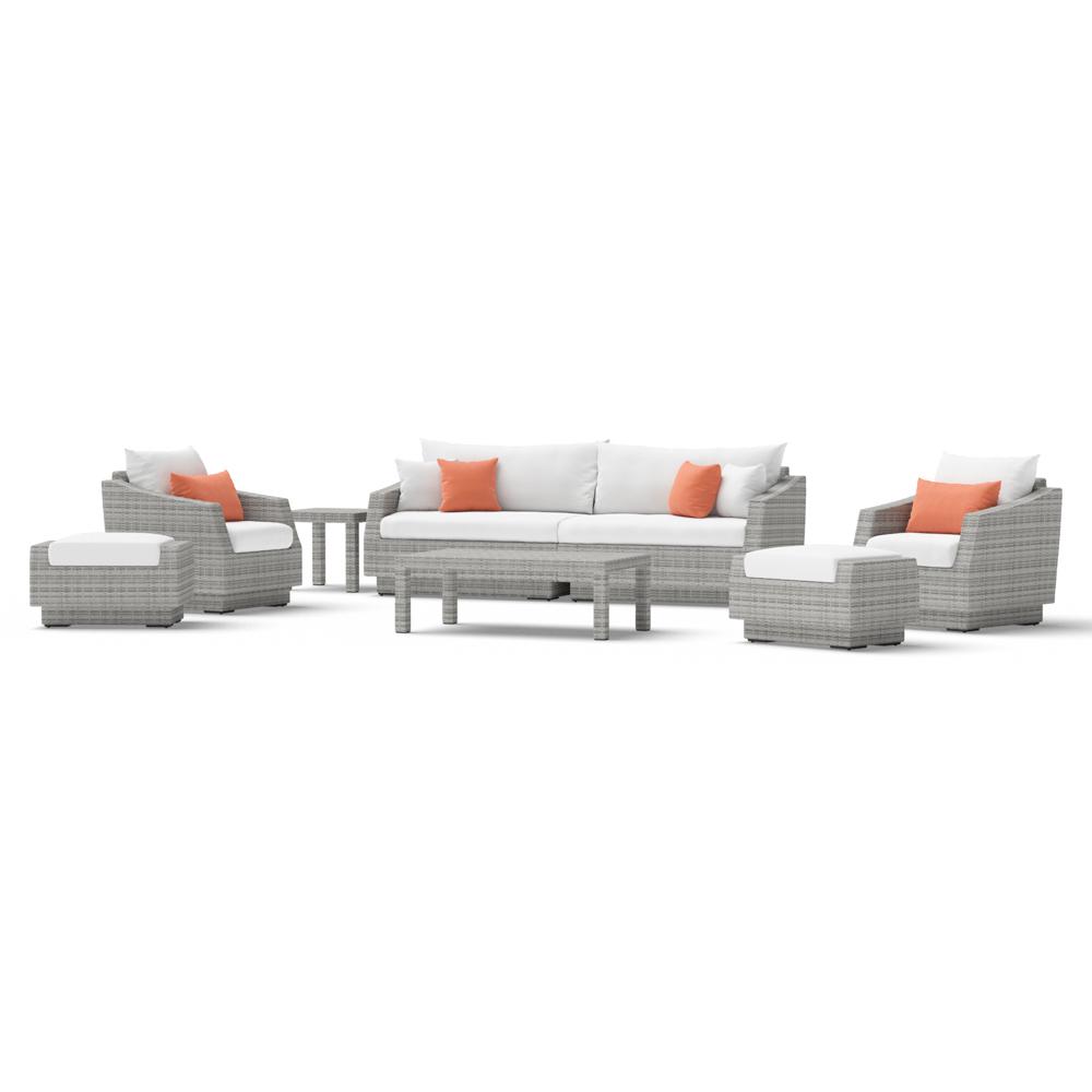 CannesÃ¢Â„Â¢ 8 Piece Sofa & Club Chair Set - Cast Coral