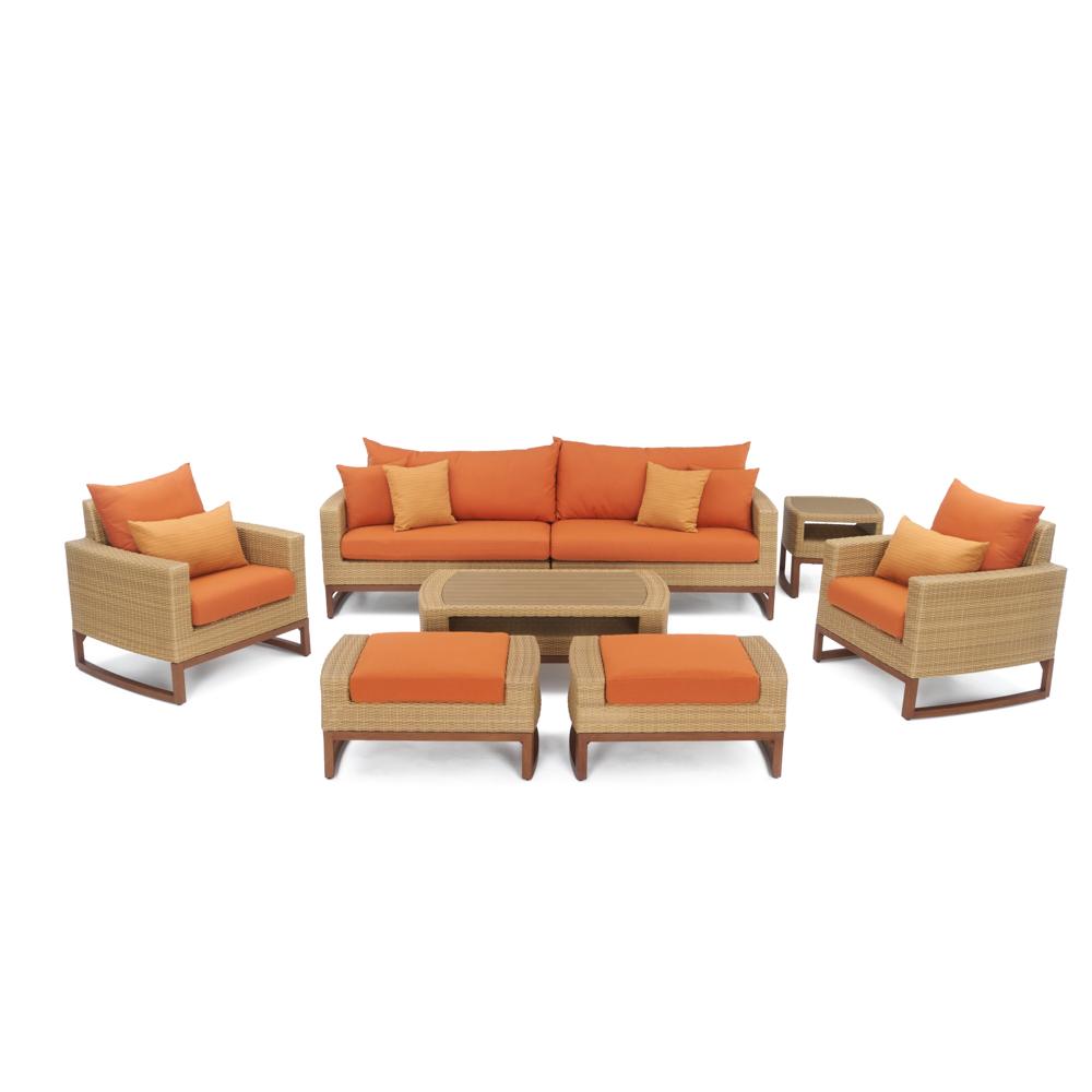 MiliÃ¢Â„Â¢ 8 Piece Deep Seating Set - Tikka Orange