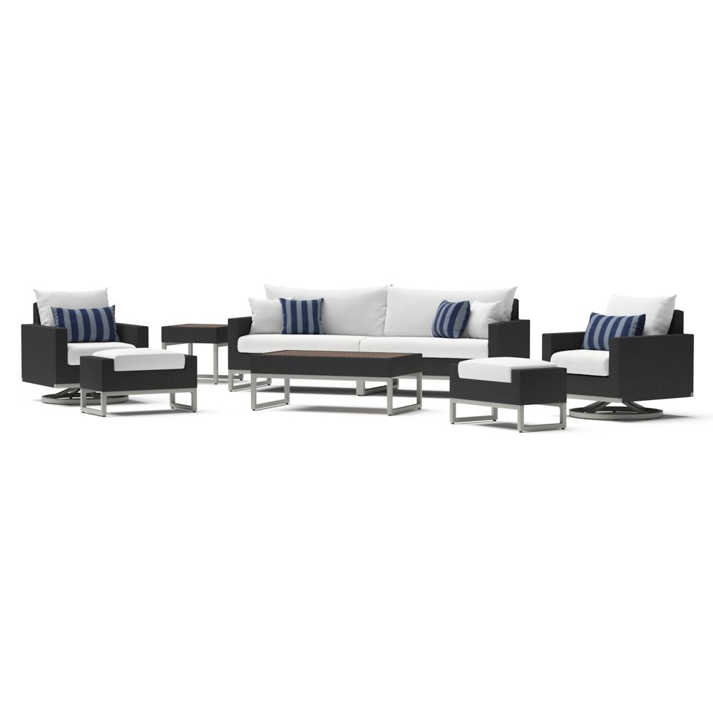 MiloÃ¢Â„Â¢ Espresso 8 Piece Motion Seating Set - Centered Ink