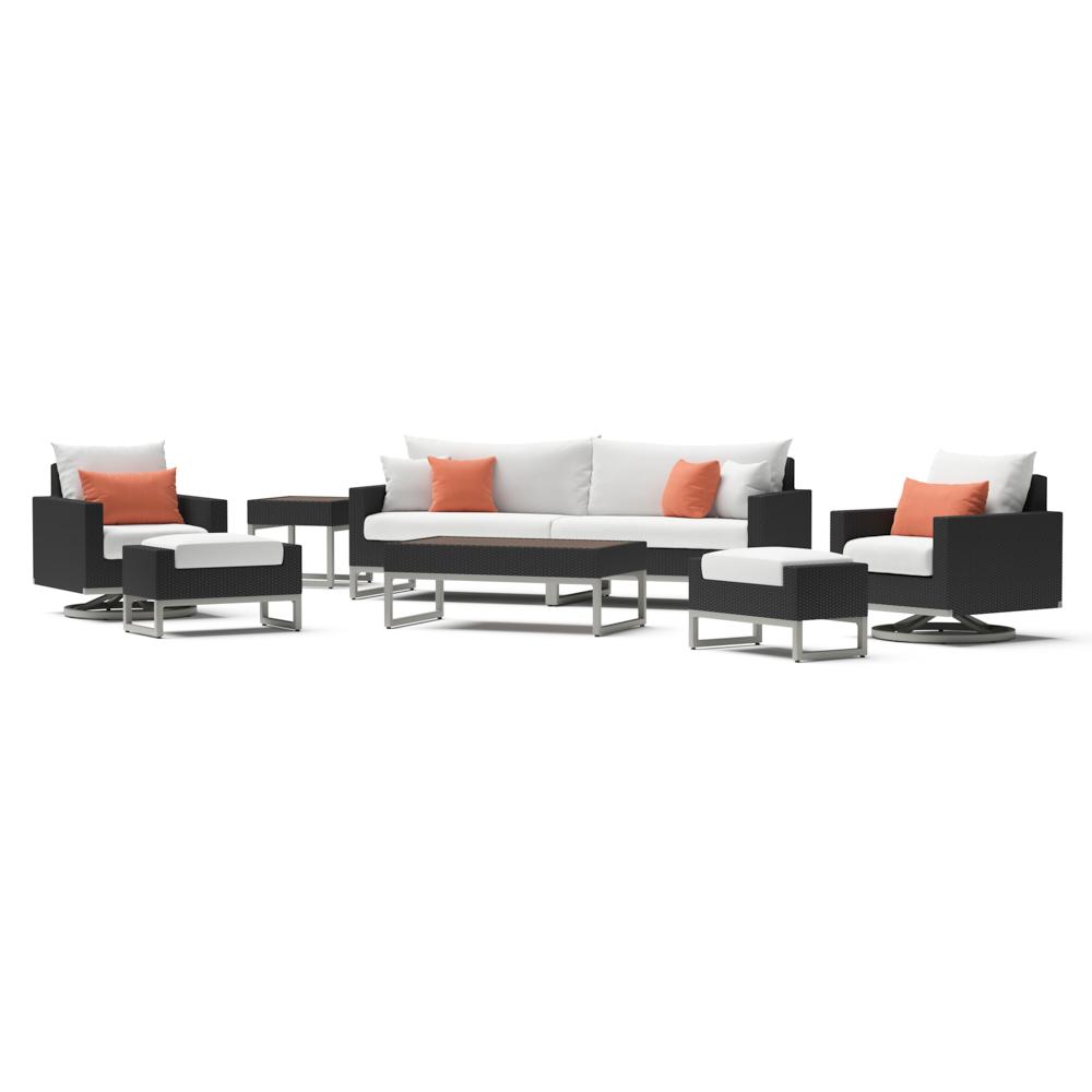 MiloÃ¢Â„Â¢ Espresso 8 Piece Motion Seating Set - Cast Coral