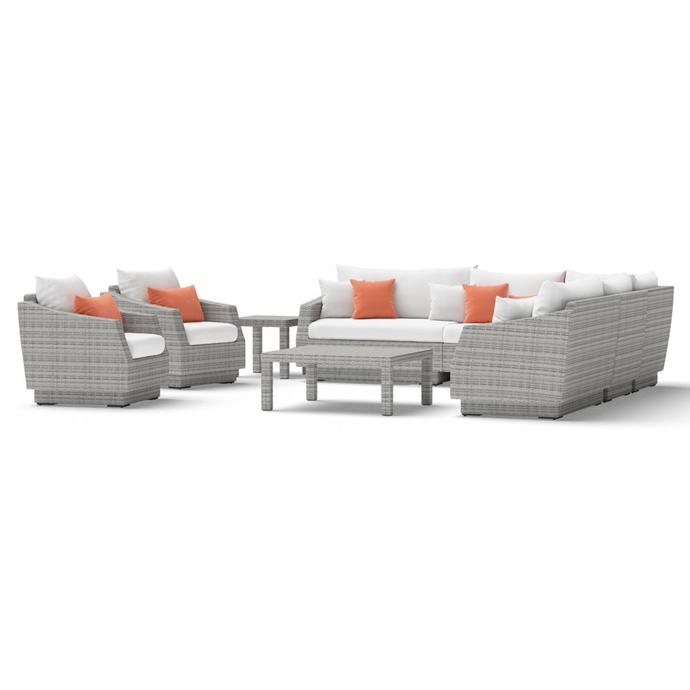 CannesÃ¢Â„Â¢ 9 Piece Sectional & Table - Cast Coral