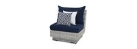 Cannes™ 9 Piece Sunbrella® Outdoor Sectional & Table - Navy Blue