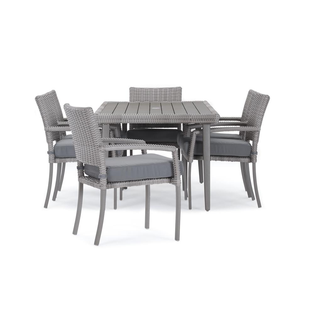 PortofinoÃ‚Â® Affinity 7 Piece SunbrellaÃ‚Â® Outdoor Dining Set - Charcoal Gray