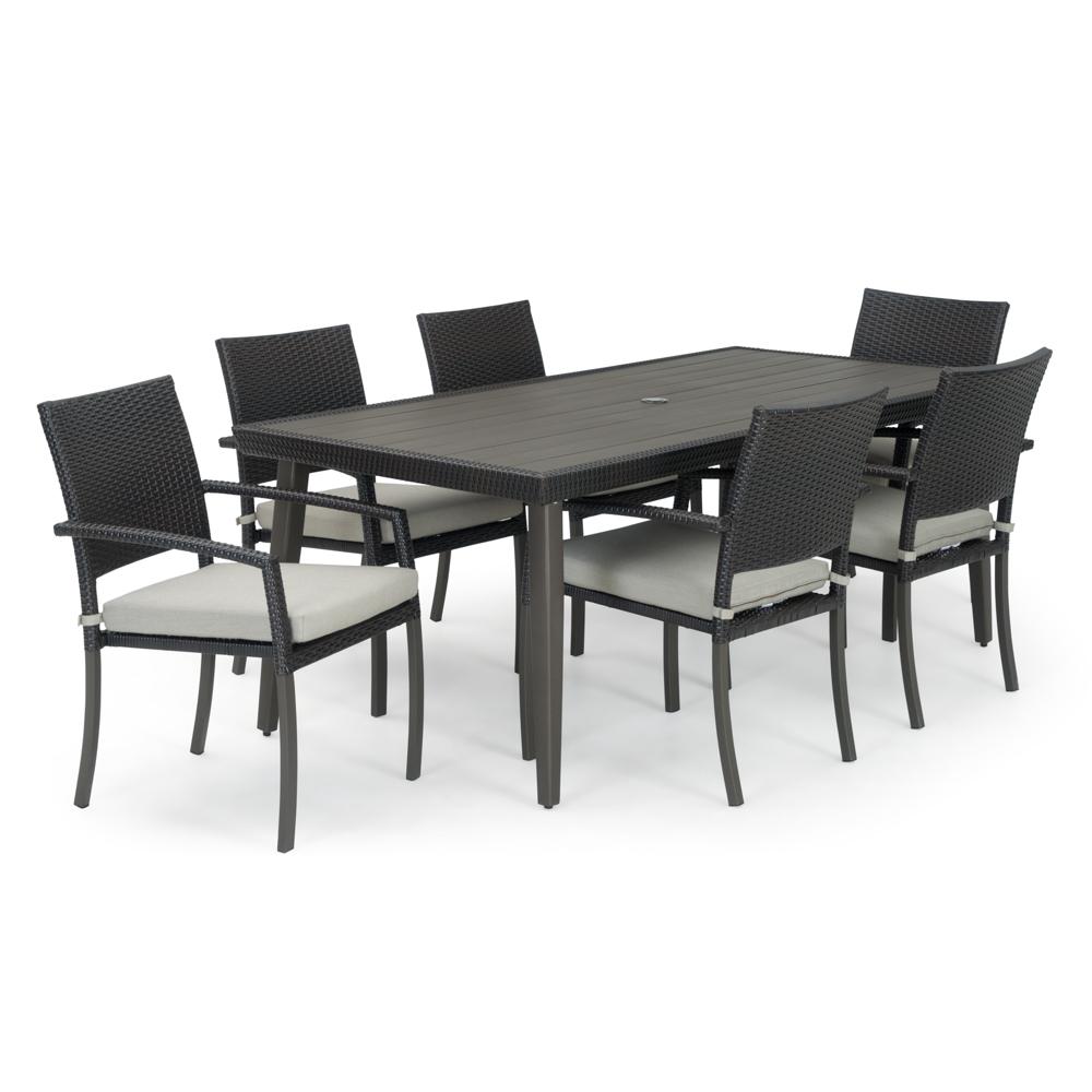 PortofinoÃ‚Â® Casual 7 Piece SunbrellaÃ‚Â® Outdoor Dining Set - Spectrum Dove