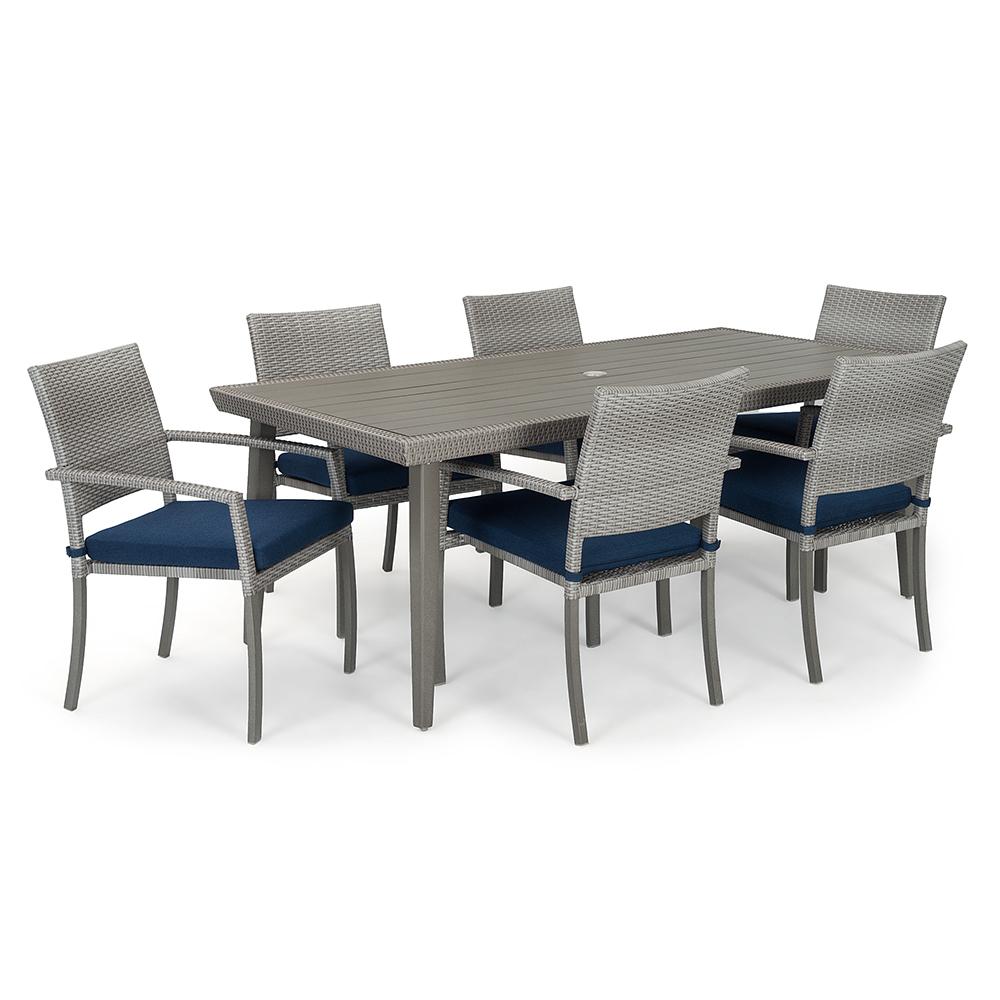 PortofinoÃ‚Â® Casual 7 Piece SunbrellaÃ‚Â® Outdoor Dining Set - Laguna Blue