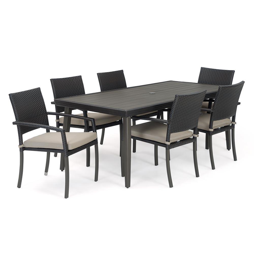 PortofinoÃ‚Â® Casual 7 Piece SunbrellaÃ‚Â® Outdoor Dining Set - Taupe Mist