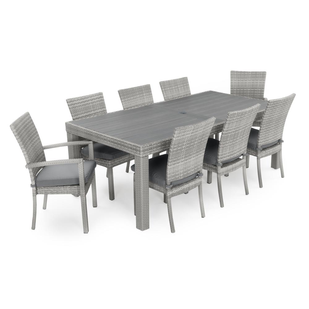 CannesÃ¢Â„Â¢ 9 Piece SunbrellaÃ‚Â® Outdoor Dining Set - Charcoal Gray