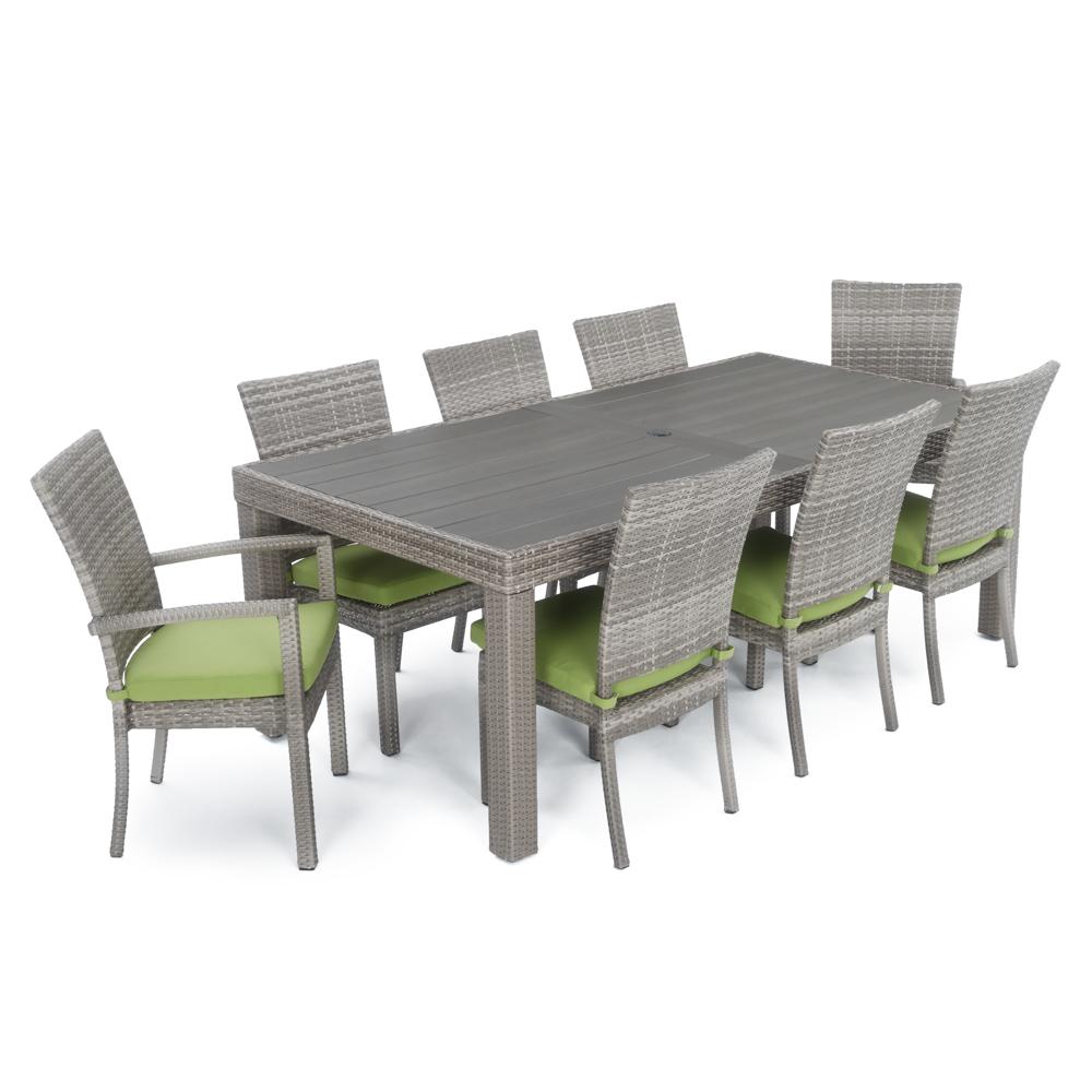 CannesÃ¢Â„Â¢ 9 Piece SunbrellaÃ‚Â® Outdoor Dining Set - Ginkgo Green