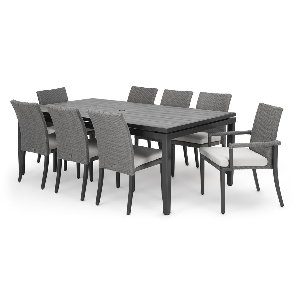 Vistano™ 9 Piece Sunbrella® Outdoor Dining Set - Gray