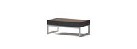 Milo™ Espresso 78in Sofa & Coffee Table Set - Charcoal Gray