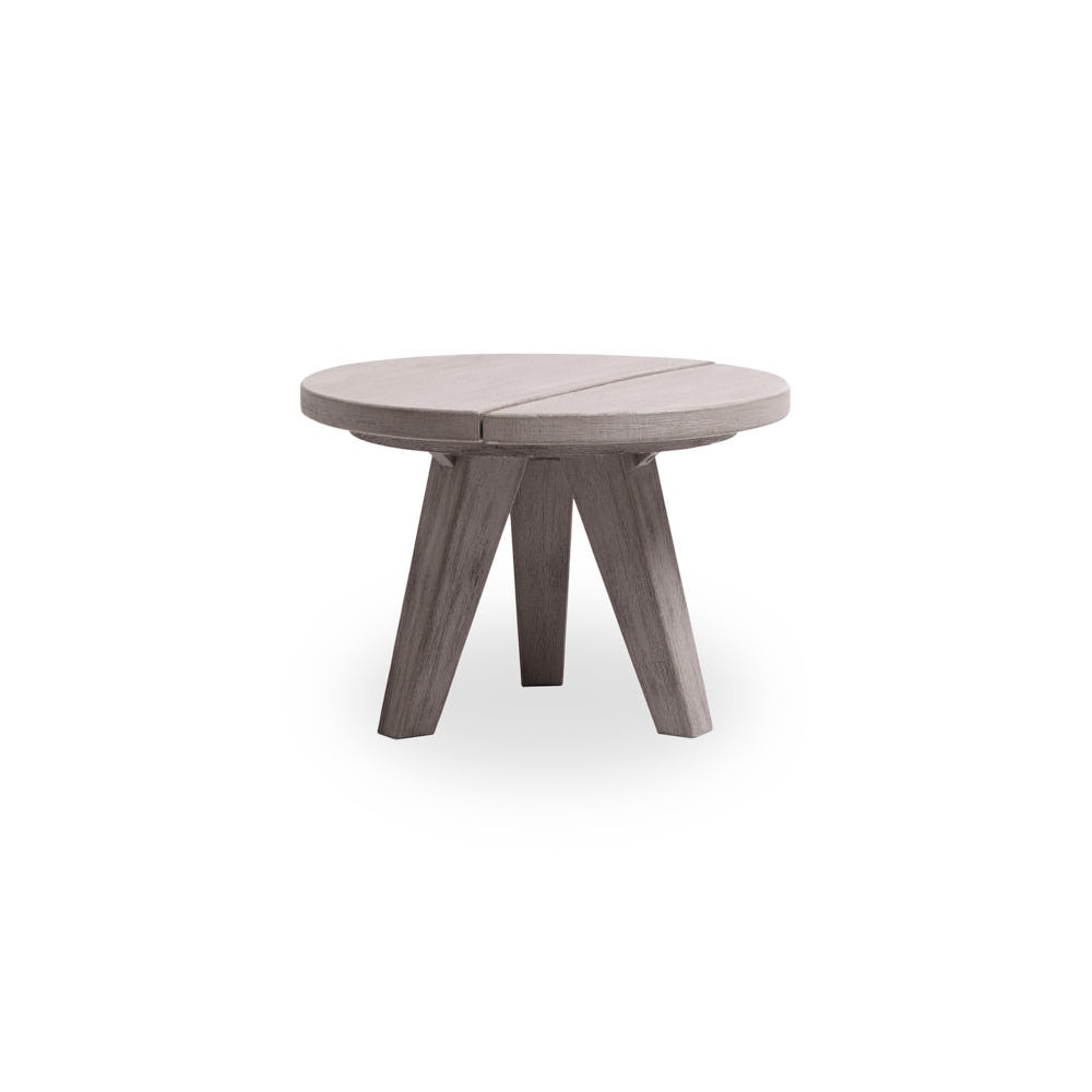 Del Mar Outdoor Side Table - Weathered Teak