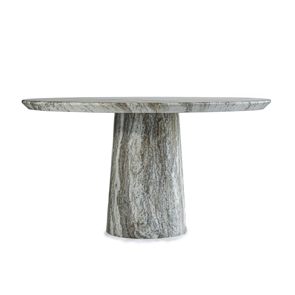 Grover Outdoor Stone Dining Table - Gray