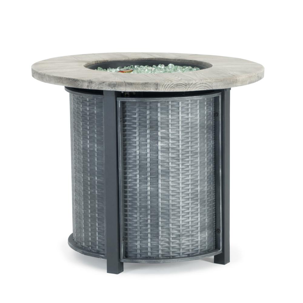 Sego LilyÃ¢Â„Â¢ Logan Steel Outdoor Round Fire Table - Gray